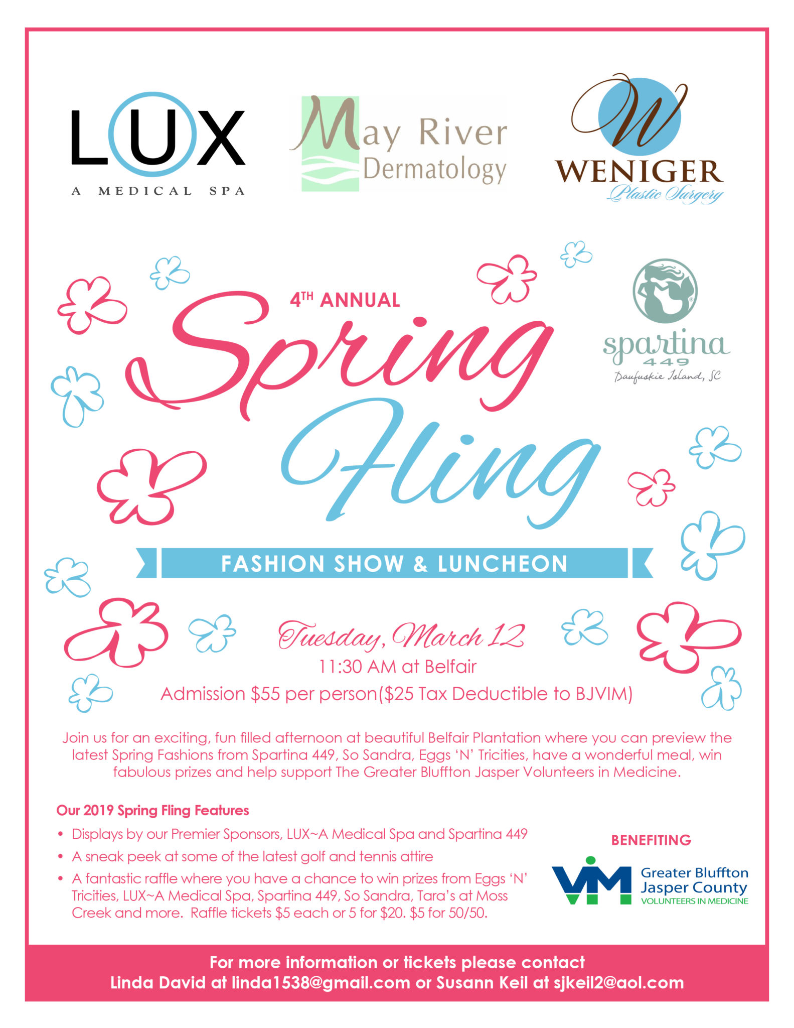 4th Annual Spring Fling Bluffton Jasper County Volunteers In Medicine